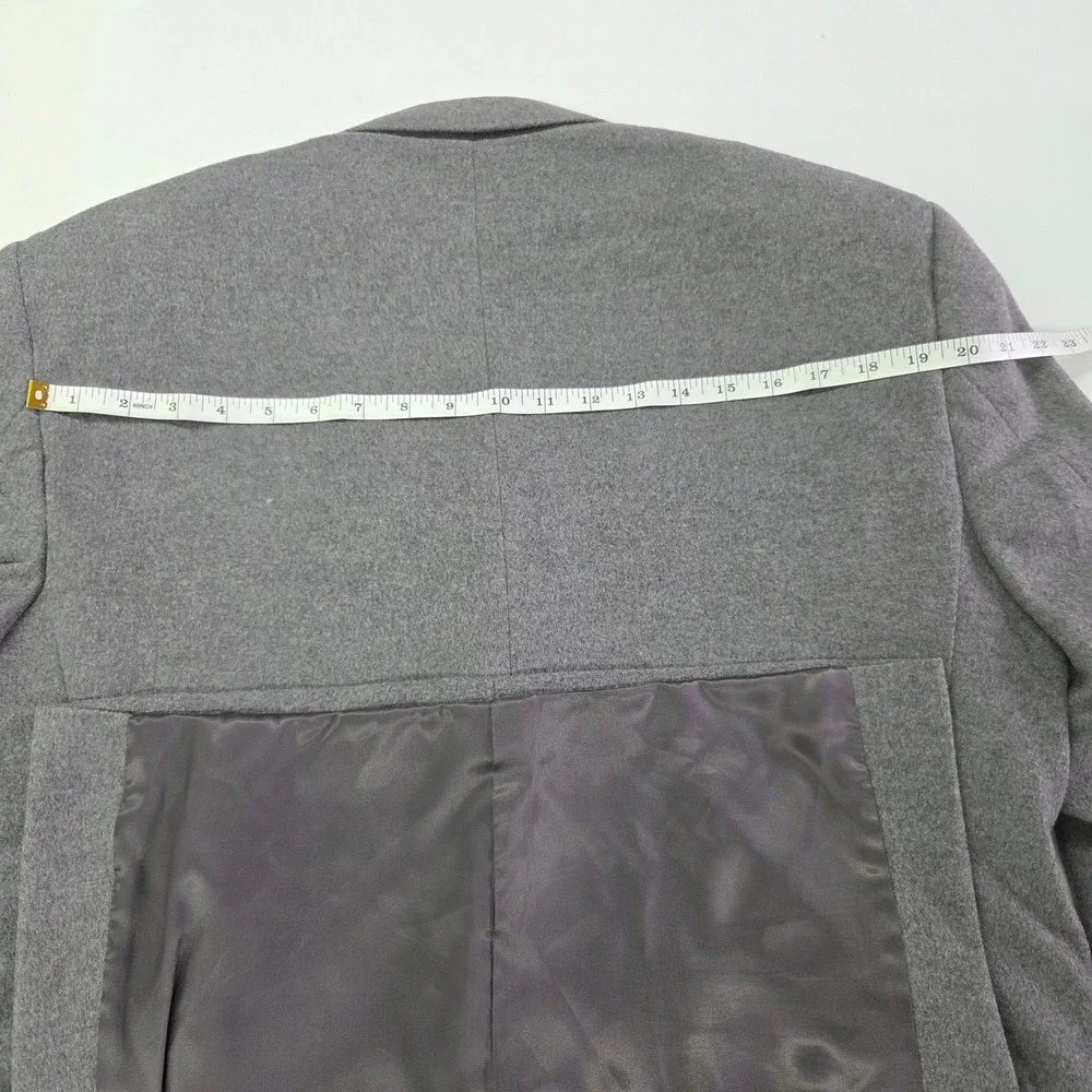 Jos‎ A Bank Mens Wool Silk Blend Charcoal Gray Blazer Sport Coat Size 44S Jacket